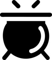 Classic Witches Cauldron Icons for Spooky and Occult Graphics vector