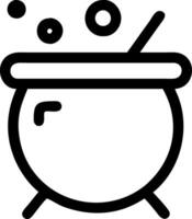 Mystical Witches Cauldron Icon Set for Magic and Potion Themes vector