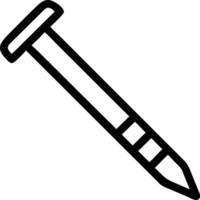 Nail Icon Set for Construction and Hardware Designs vector