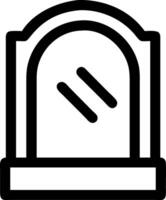 Classic Mirror Icon Collection for Home and Interior Graphics vector