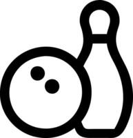 Informative Bowling Symbols for Game Instructions and Strategies vector