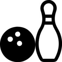 Flat Design Bowling Pin Symbols for User Interfaces vector