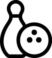 Simple and Clean Bowling Pin Icon Collection vector
