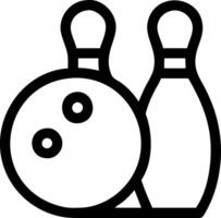 Minimalist Bowling Pin Symbols for Game and Recreation Themes vector