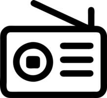 Essential Radio Symbols for Telecommunications and Media vector