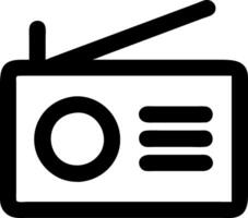Modern Radio Icons for Podcasting and Streaming Services vector