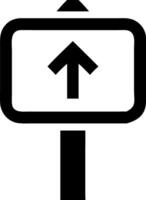 Monochrome Road Sign Icons for Graphic Design vector