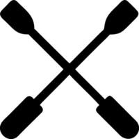 Creative Rowing Oars Icons for Water-Based Events vector