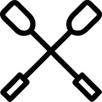 Informative Rowing Oars Symbols for Safety and Training vector