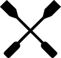 Decorative Rowing Oars Icons for Nautical and Marine Themes vector