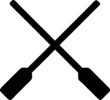 Modern Rowing Oars Icons for Team and Competitive Events vector