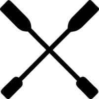 Simple and Clean Rowing Oars Icon Collection vector
