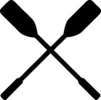 Essential Rowing Oars Symbols for Fitness and Training vector