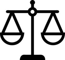Flat Design Justice Scale Symbols for Digital Applications vector