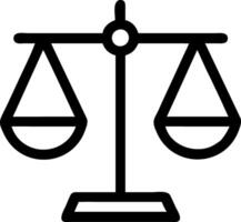 Informative Justice Scale Symbols for Community Awareness vector