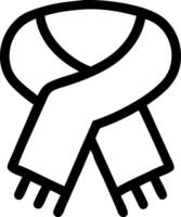 Monochrome Scarf Icons for Graphic Design vector