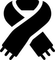 Minimalist Scarf Symbols for Clothing and Style Themes vector