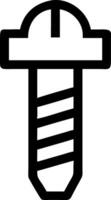 Informative Screw Symbols for Educational Resources vector