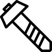 Professional Screw Icons for Engineering and Technical Drawings vector