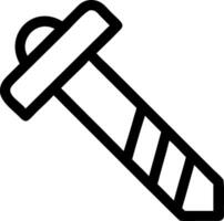 Modern Screw Icons for Industrial and Manufacturing Use vector
