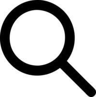 Minimalist Search Symbols for User-Friendly Interfaces vector