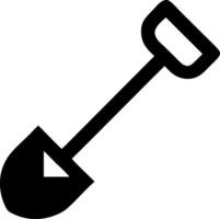 Flat Shovel Symbols for Digital Applications vector