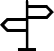 Monochrome Signpost Icons for Graphic Design vector