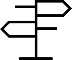Flat Signpost Symbols for Digital Applications vector