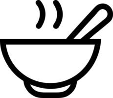 Decorative Soup Bowl Icon Set for Events and Catering vector