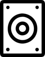 Simple and Clean Speaker Icon Collection vector