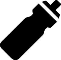 Flat Sports Water Bottle Symbols for Digital Applications vector