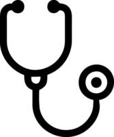 Heartbeat and Stethoscope Icons for Health Monitoring vector
