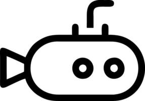 Flat Submarine Symbols for Digital and Print Designs vector