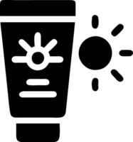 Sunblock and UV Protection Icon Collection vector