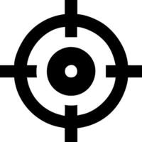 Monochrome Target Icons for Goal-Oriented Designs vector