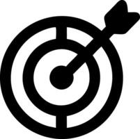 Dartboard and Target Icon Set for Precision Themes vector