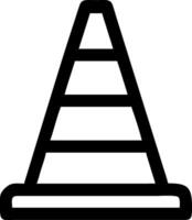 Professional Traffic Cone Icons for Caution Signs vector