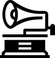 Timeless Tunes Gramophone Icons for Classic Design Projects vector