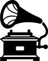 Old-World Charm Gramophone Icon Set for Retro Projects vector