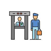 Icon of Airport Security vector