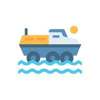 Icon of Amphibious Vehicle vector