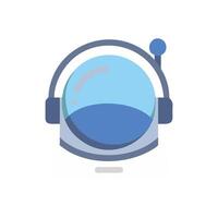 Stylized Astronaut Helmet Icon Design vector