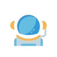 Astronaut Helmet Icon for Science and Research vector