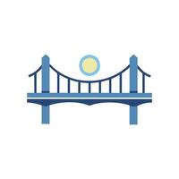 Stylized Bridge Icon for Architecture vector