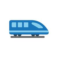 Stylized Bullet Train Icon for Railways vector