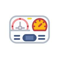 Car Dashboard Icon for Automotive Interfaces vector