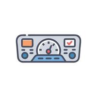 Icon of Car Dashboard Display vector