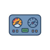 Car Dashboard Icon for Vehicle Information vector