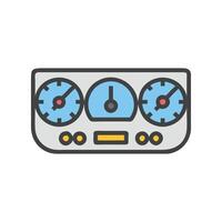 Icon of Car Dashboard for Safety vector