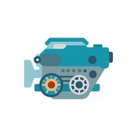 Car Engine Icon for Automotive Design vector